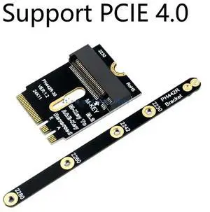 M.2 A+E to M Key NVMe Adapter PCIE4.0 M.2 Key E/A+E to NVME Adapter PCIE Support for 2230 2242 2260 Laptop Desktop