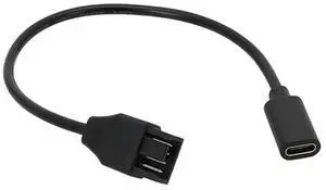20cm USB C to 3Pin 4Pin Computer Fan Power Cable Computer Case Adapter Cord USB C Adapter Power Extension Cable