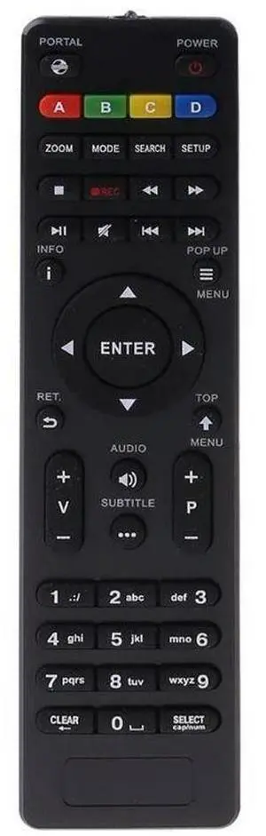 Replacement TV Remote Control for Kartina Micro for Dune for HD TV Kartina HD301 Relax for Dune for HD TV-301/TV-303D