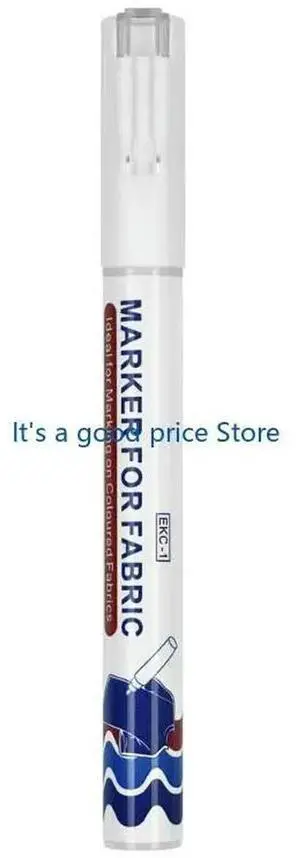 Permanent Fabric Pen 2mm Line Wide Quick Dry Water Resistant White Fabric Marker for Clothing Bag Shoe Coloring Drawing