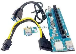 PCIe 1X To 16X External Graphics Card Adapter With USB3.0 Cable for Laptop Gaming Multimedia Practical Solution Computer