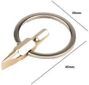 Pocket Screwdriver Double Headed Repair Tool Wrench 5/32in Allen Wrench Hex Key Flat Head Screwdriver Use for Daily Maintenance