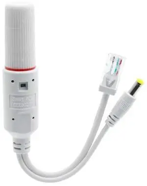 Injector Molding Waterproof PoE Splitter Adapters, Converts 48V to 12V, Data&Power Solution for Phones DC38-57V Input