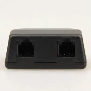 Black Telephone Adapter for Voice Recorder Audio Cable Line-in Cable RJ11 Telephone Phone Line Support 3.5mm Interface