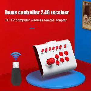 2.4G Game Console USB Wireless Dongle Receiver Replacement Receiver Adapter Bluetooth-compatible Accessories for TV PC Computer