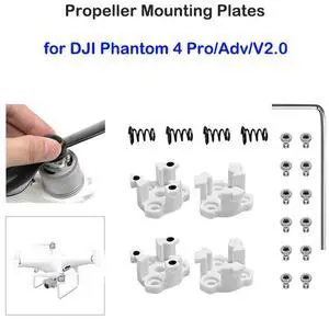 Quick Release Propeller Mounting Plates for Phantom 4 Pro/Adv/V2.0 Blade Base 2 CCW & 2 CW with Screws Rings Spare Part