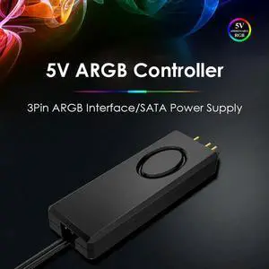 ARGB Controllers 5V Gorgeous SATA Pins Power Supply Desktop Strong Toughness Electric Portable RGB Remote Control ARGB Controllers 5V Gorgeous SATA Pins Power Supply Desktop Strong Toughness Electric Portable RGB Remote Control