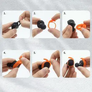 5 Pairs Earcap Cover Protective Silicone Earpads Case Replacement Anti Slip Comfortable for Sennheiser Momentum True Wireless 3