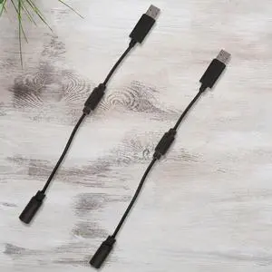 2PCS USB Breakaway Dongle Cable Cord Adapter Off Cord Adapter USB Breakaway Adapter Cable for Xbox 360 PC Wired Controller