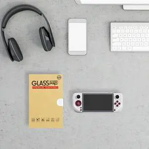 Tempered Glass Screen Protector 9H HD Tempered Glass Protective Film Clear Protective Film for E6/E6 Plus Handheld Game Console