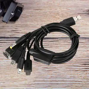 5 In1 Charging Cable Cords 1.2m/4 Ft Multi Charging Cable Game Cables Charger Cord Connector for Nintendo NDSL / NDS NDSI XL 3DS