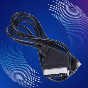 1.8m RGB SCART Cable TV AV Connection Game Cord Wire TV AV Cable for PS1 PS2 PS3 Line Console