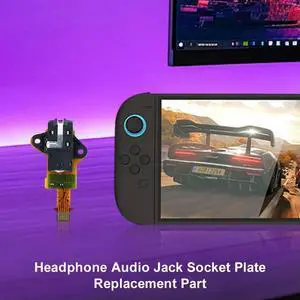 Socket Flex Board Headphone Earphone Connector Audio Sound Replacement Audio Jack Connector for NS 2 Game Replacement