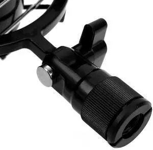 Anti-Vibration Mic Holder Universal Mic Clip Shock Holder Improve Recording for Diameter 43-55mm Condenser Microphone