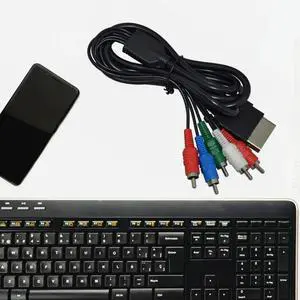 1.8m RCA Audio Video Cable AV Cable High Definition HD Component TV Hookup Connection Cord for Classic Xbox