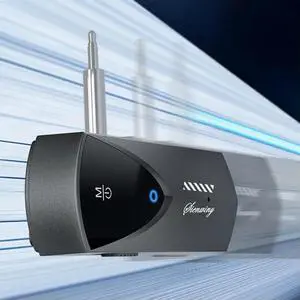 BT 5.3 2-In-1 Wireless Adapter with Mic Mini Car Audio Connector Low Latency Wireless Transmitter for TV/Home Sound System