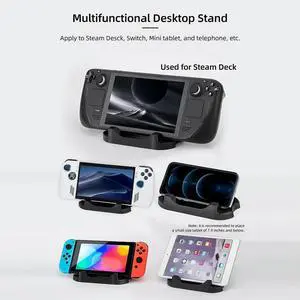 Game Console Stand Non-Slip Console Vertical Stand Multifunctional Gaming Console Stand Bracket for Rog Ally/Steam Deck/Switch