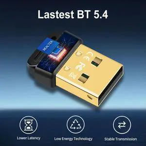 BT 5.4 Adapter Wireless BT Transmitter Receiver Plug and Play for PC Mouse Keyboard Headphones Speakers