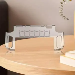 Clear PC Case for Nintendo for Switch 2 Transparent Shell Shockproof Protective Case Cover with 6 Game Card Slots