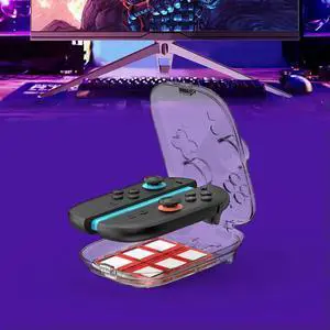 Transparent Shell Magnetic Buckle Protective Case Shockproof Game Controller Cover for Switch 2 Accessories