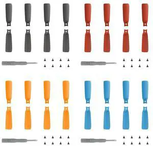 8pcs Propellers Low-Noise Propellers Drone Props Blades for Flip (Black)