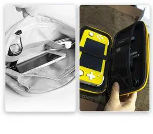 Bag for POWKIDDY X55 RG505 Carrying Case with Mesh Pocket Impact Resistant Handbag Handheld Retro Console Case