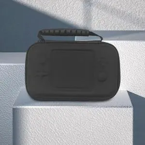 EVA Portable Carrying Case Waterproof Carrying Bag Shockproof Zipper Handbag with Pocket for Anbernic RG Cube Retro Game Console