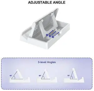 Desktop Stand with Anti-Slip Silicone Pad Game Console Bracket Back Heat Sink Adjustable for Rog Ally/Steam Deck