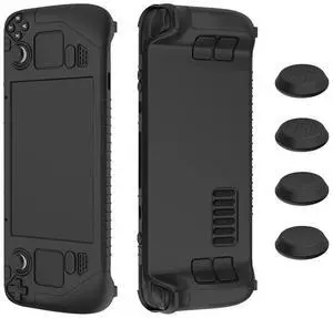 Silicone Shell Protection Anti-Scratch Shockproof Protective Cover with Button Caps Game Accessories for Steam Deck Game Console