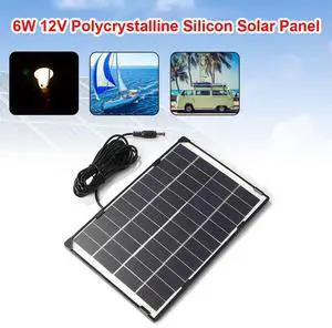 6W Portable Solar Panel Small Power Solar Outdoor Mobile Phone Charger Outdoor Emergency Device Kits