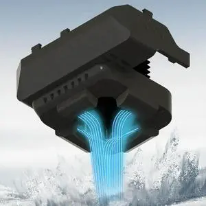 Upgraded Nylon Cooling Duct Durability Cooling Fan for P1S/X1 3D Printers Optimaled Airflow and Clear Printing View