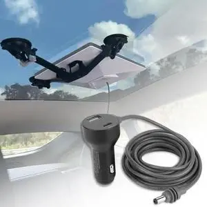 For Starlink Mini 3-in-1 Cable 12V-24V Cigarette Lighter Adapter USB C/USB A Ports for Starlink Mini Accessories