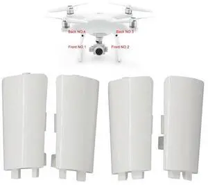 4pcs Landing Gear Antenna Cover Replacement Decorative Cap for Phantom 4 Pro / Advanced /V2.0