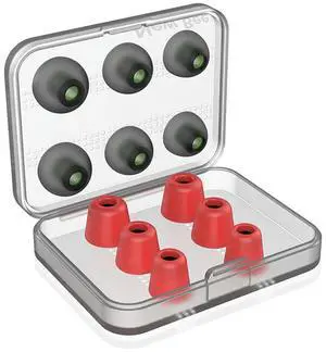 Comply Foam Tips Compact Lightweight Earbud Covers for Headphones (Black)