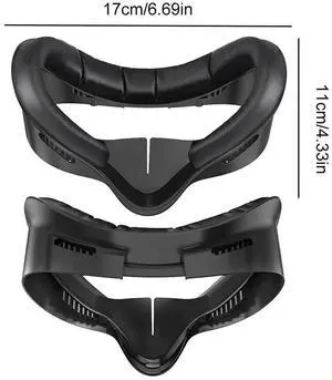 Soft PU Face Cushion Pad Replacement Sweat-Proof Anti-Leakage Nose Pad Comfort Face Pad Cushion for Quest 3S Accessories