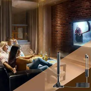 TV Antenna with Amplified Receiver Strong Aerial Magnetic Base Booster Aerial for Miles Long Range