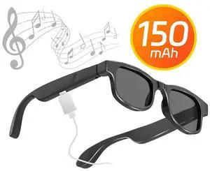 AI Translation Audio Sunglasses Built-in Mic & Speakers for Office Driving Cycling Outdoor Sports