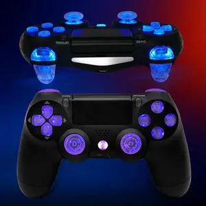 Wireless Game Controller Replacement Circuit Board Kit Controller Light Board LED Gamepad Luminous Panel Set for PS4