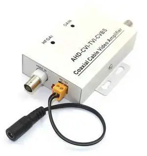 Coaxial Cable BNC Video Amplifier Booster 1 Channel Coaxial Cable Video Amplifier BNC AMP Extender Booster CCTV