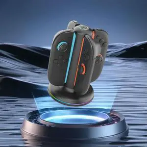 Controller Charger with Lights Magnetic Controller Charger Stand Station Magnetic Charger Station for Nintendo Switch2