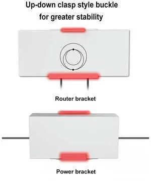 Wall Mounting Bracket Wall&Roof Installation l Kit Router Mounting Kit for StarLink Gen3 V3 Router Power