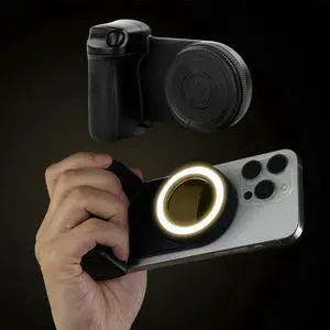 For Magsafe Bluetooth-Compatible Shutter Phone Hand Grip 1/4inch Screw Camera Handle Grip Selfie Stablizer for 16 15 Vlog
