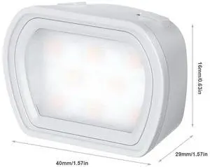 Magnetic Fill Light Action Camera Fill Light 3 Adjustable Brightness LED Fill Light 3 Color Temp Filming Light for Pocket 3