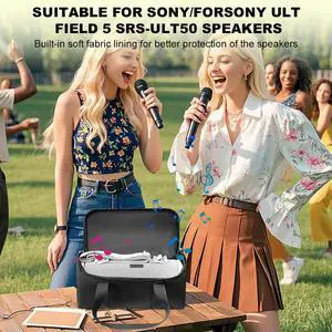 For ULT FIELD 5 SRS-ULT50 Outdoor Travel Case Large Capacity Heavy Bass Speaker Bag Wireless BT Speaker Accessories