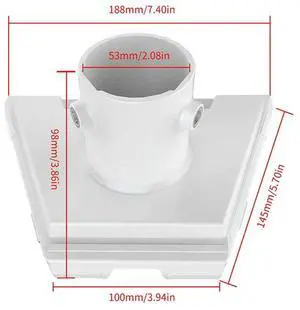 For Starlink Gen 3 Pipe Adapter Roof Mounting Pole Pipe Connectors Satellite Bracket Roof Mount for Starlink Gen 3 Standard Dish