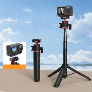 Extendable Tripod Stand with Quick Release Magnetic Selfie Stick Tripod for Osmo Action 5 4 3 Accessories