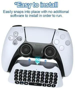 Wireless Keyboard Controller 3.5mm Wireless Controller Chat Pad Bluetooth-compatible 3.0 for PS5 Gamepad Mount Mini Keypad
