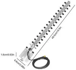 Yagi Antenna 2.4Ghz (25dBi) High Gain Directional Antenna Booster With RP-SMA Connector For Wireless Network Router