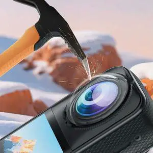 Optical Glass Lens Protective Cover Anti-Scratch Glass Protector Protective Lens Cap Cover for X5 Camera