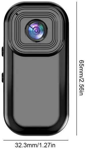 HD 1080P Video Recording Pocket Camera with Screen Back Clip Handheld Cycling Recorder Circle Recording Law Enforcement VCR